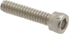 Value Collection - #4-40 UNC Hex Socket Drive, Socket Cap Screw - Grade 18-8 Stainless Steel, 1/2" Length Under Head - Exact Industrial Supply