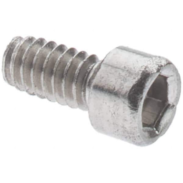 Value Collection - #10-32 UNF Hex Socket Drive, Socket Cap Screw - Alloy Steel, Zinc-Plated Finish, Fully Threaded, 7/8" Length Under Head - Exact Industrial Supply