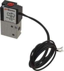 ARO/Ingersoll-Rand - 1/8", 3-Way Body Ported Stacking Solenoid Valve - 24 VDC, 0.2 CV Rate, 2.4" High - Exact Industrial Supply