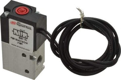ARO/Ingersoll-Rand - 1/8", 3-Way Body Ported Stacking Solenoid Valve - 12 VDC, 0.2 CV Rate, 2.4" High - Exact Industrial Supply