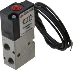 ARO/Ingersoll-Rand - 1/8", 4-Way Body Ported Stacking Solenoid Valve with Speed Control - 24 VDC, 0.2 CV Rate, 2.8" High - Exact Industrial Supply