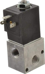 ARO/Ingersoll-Rand - 1/4", CAT Series 3-Way 2-Position Stacking Solenoid Valve - 120 VAC, 0.2 CV Rate, 3-1/2" High - Exact Industrial Supply