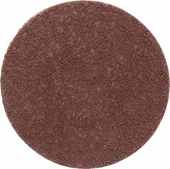 Made in USA - 3" Disc Diam, 180 Grit, Aluminum Oxide Quick Change Disc - Type S Attaching System, Coated, Brown, Very Fine Grade - Exact Industrial Supply