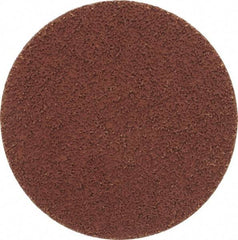 Made in USA - 3" Disc Diam, 400 Grit, Aluminum Oxide Quick Change Disc - Type S Attaching System, Coated, Brown, Super Fine Grade - Exact Industrial Supply