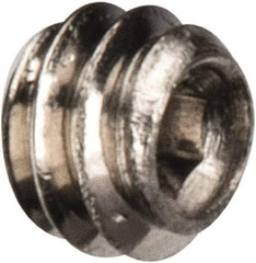 Value Collection - #2-56 UNC, 1/16" OAL, Cup Point Set Screw - Grade 18-8 Stainless Steel, 0.035" Key - Exact Industrial Supply