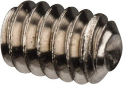 Value Collection - #2-56 UNC, 1/8" OAL, Cup Point Set Screw - Grade 18-8 Stainless Steel, 0.035" Key - Exact Industrial Supply