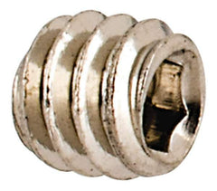 Value Collection - #3-48 UNC, 3/32" OAL, Cup Point Set Screw - Grade 18-8 Stainless Steel, 0.05" Key - Exact Industrial Supply