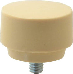 Proto - 1-1/2" Face Diam, Grade Medium Hard, Tan Hammer Tip/Face - Plastic - Exact Industrial Supply