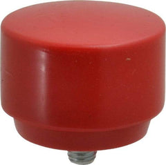 Proto - 2" Face Diam, Grade Medium, Red Hammer Tip/Face - Plastic - Exact Industrial Supply