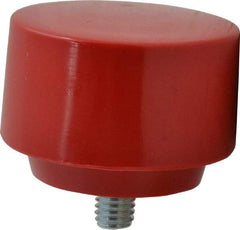 Proto - 2-1/2" Face Diam, Grade Medium, Red Hammer Tip/Face - Plastic - Exact Industrial Supply