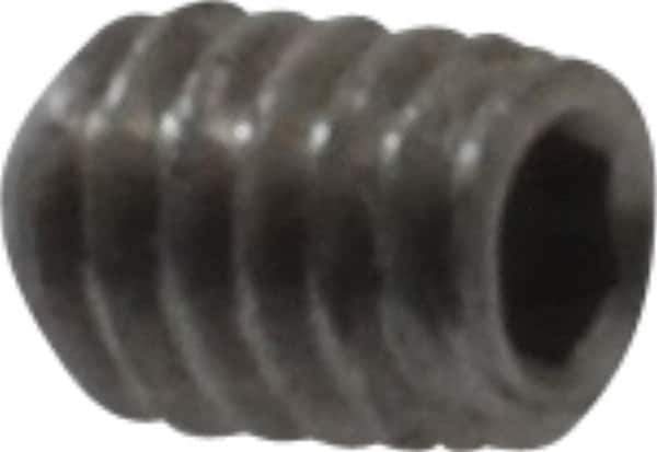 Value Collection - #1-72 UNF, 3/32" OAL, Cup Point Set Screw - Grade 18-8 Stainless Steel, 0.035" Key - Exact Industrial Supply