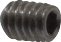 Value Collection - #1-72 UNF, 3/32" OAL, Cup Point Set Screw - Grade 18-8 Stainless Steel, 0.035" Key - Exact Industrial Supply