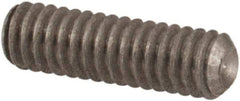 Value Collection - #1-72 UNF, 1/4" OAL, Cup Point Set Screw - Grade 18-8 Stainless Steel, 0.035" Key - Exact Industrial Supply