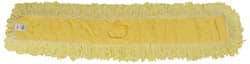 Rubbermaid - 48" Long x 5" Wide Yarn Blend Dust Mop Head - Envelope Connection, Yellow, Looped Head - Exact Industrial Supply