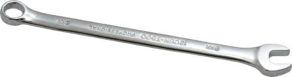 Proto - 8mm 12 Point Offset Combination Wrench - 15° Offset Angle, 5" OAL, Steel, Chrome Finish - Exact Industrial Supply
