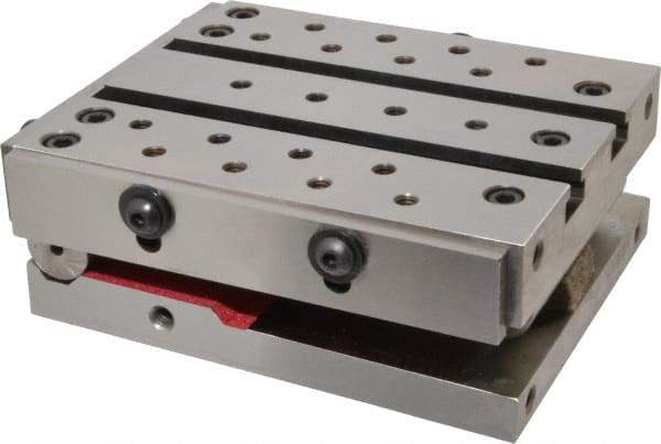 Suburban Tool - 6" Long x 5" Wide x 2-1/4" High, Precision Steel Sine Plate - Square to within 0.0002", 0.0002" Tolerance, 3/8-16 Hole - Exact Industrial Supply