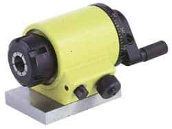 Suburban Tool - ER25 Compatible, 72 Increment, Horizontal Spin Collet Indexer - 1-7/8" High Center, 2-1/4" Wide x 3-3/16" Deep Base, 3" Overall Height, Manual Operation - Exact Industrial Supply