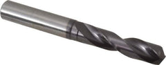 Guhring - 0.4528" 140° Spiral Flute Solid Carbide Screw Machine Drill Bit - FIREX Finish, Right Hand Cut, 55mm Flute Length, 102mm OAL, SU Point, Straight Shank - Exact Industrial Supply