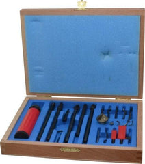 Shaviv - 21 Piece Carbide, High Speed Steel Blade Hand Deburring Tool Set - B, C, D, E, F Blade Holder, B10, B20, B30, B50, B60, B70;C40, C42;D80;E100, E200, E300, E350, E600;F20 Blades, For Flat Surface, Hole Edge, Straight Edge - Exact Industrial Supply