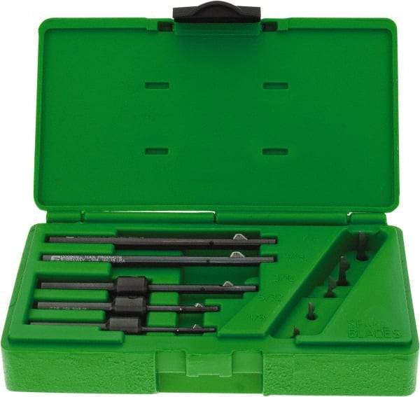 Cogsdill Tool - 5 Piece Power Deburring Tool Set - Includes 1/8 to 1/4" Diam Hole Range Tools - Exact Industrial Supply