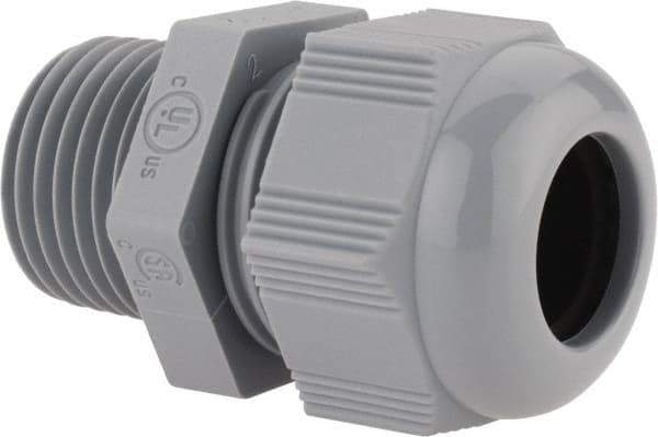 Thomas & Betts - 1/2" Trade, Nylon Threaded Straight Liquidtight Conduit Cable Gland - Noninsulated - Exact Industrial Supply