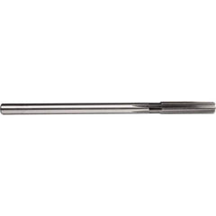 Chucking Reamer: 51/64″ Dia, 9-1/2″ OAL, 2-1/2″ Flute Length, Straight Shank, High Speed Steel 8 Flute, RH