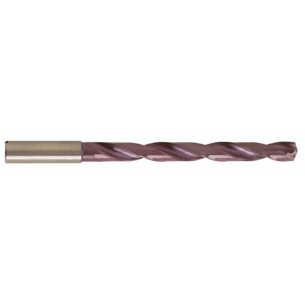 Guhring - 4.699mm 140° Spiral Flute Solid Carbide Taper Length Drill Bit - Exact Industrial Supply