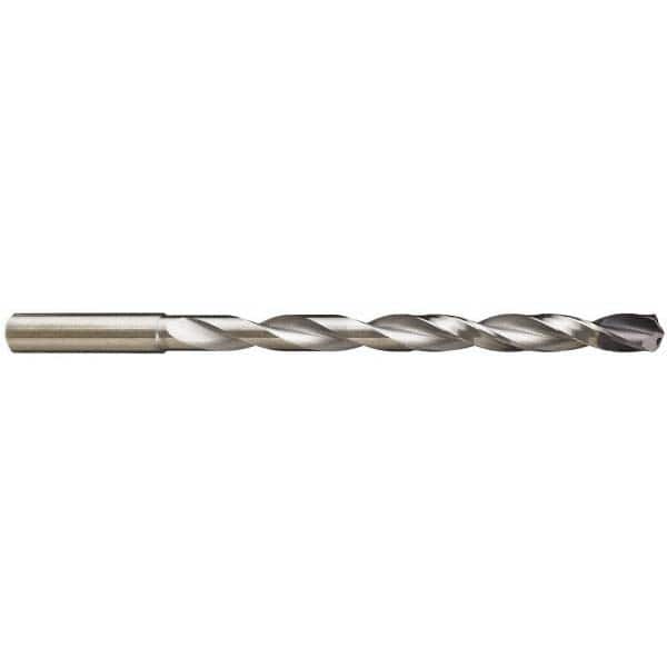 Extra Length Drill Bit: 0.1575″ Dia, 140 °, Solid Carbide FIREX Finish, Spiral Flute, Straight-Cylindrical Shank, Series 5525