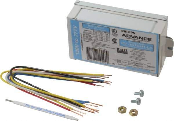Philips Advance - 1 or 2 Lamp, 120-277 Volt, 0.16 to 0.33 Amp, 0 to 39 Watt, Programmed Start, Electronic, Nondimmable Fluorescent Ballast - 0.90, 0.91, 0.95, 1.00, 1.05 Ballast Factor - Exact Industrial Supply