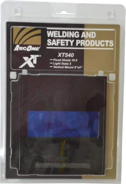 ArcOne - 4-1/2" Wide x 5-1/4" High, Lens Shade 3 to 10, Auto-Darkening Lens - 0.2" Thick, Green, Vertical Mount - Exact Industrial Supply