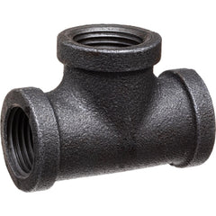 Black Pipe Fittings; Fitting Type: Tee; Fitting Size: 6″; Material: Malleable Iron; Finish: Black; Fitting Shape: Tee; Thread Standard: NPT; Connection Type: Threaded; Lead Free: No
