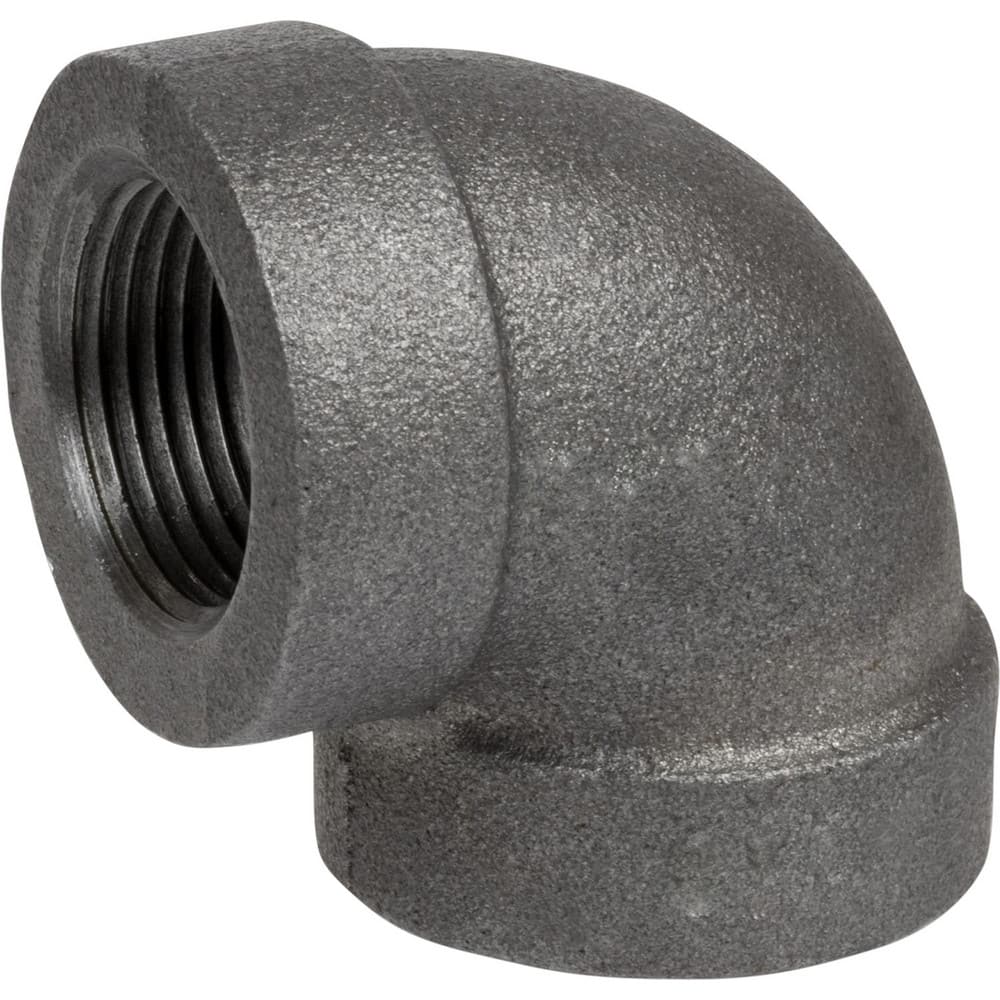Black Pipe Fittings; Fitting Type: Elbow; Fitting Size: 2-1/2″; Material: Malleable Iron; Finish: Black; Fitting Shape: 90 ™ Elbow; Thread Standard: NPT; Connection Type: Threaded; Lead Free: No