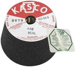 Made in USA - 4" Diam, 2" Overall Thickness, 42 Grit, Type 11 Tool & Cutter Grinding Wheel - Coarse Grade, Aluminum Oxide, Q Hardness, 9,070 RPM - Exact Industrial Supply