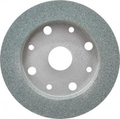 Norton - 6" Diam, 4" Hole Size, 1" Overall Thickness, 60 Grit, Type 2 Tool & Cutter Grinding Wheel - Medium Grade, Silicon Carbide, I Hardness, Vitrified Bond, 3,600 RPM - Exact Industrial Supply