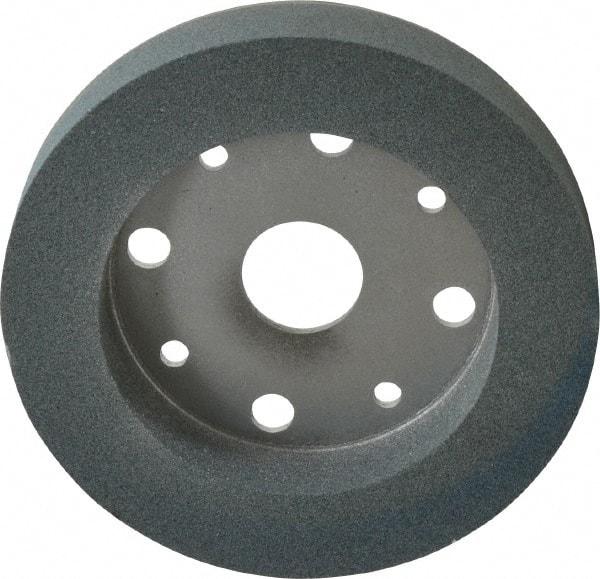 Norton - 6" Diam, 4" Hole Size, 1" Overall Thickness, 100 Grit, Type 2 Tool & Cutter Grinding Wheel - Fine Grade, Silicon Carbide, I Hardness, Vitrified Bond, 3,600 RPM - Exact Industrial Supply