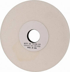 Grier Abrasives - 7" Diam x 1-1/4" Hole x 1/2" Thick, H Hardness, 46 Grit Surface Grinding Wheel - Aluminum Oxide, Type 1, Coarse Grade, 3,600 Max RPM, Vitrified Bond, No Recess - Exact Industrial Supply