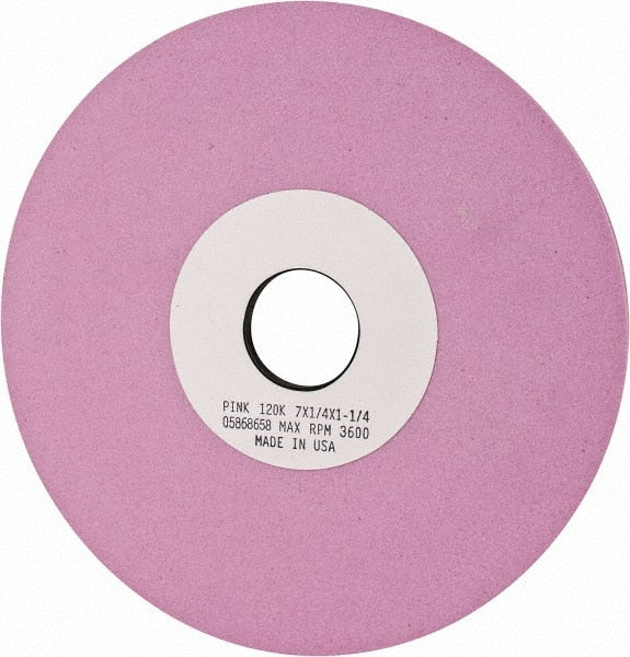 Grier Abrasives - 7" Diam x 1-1/4" Hole x 1/4" Thick, K Hardness, 120 Grit Surface Grinding Wheel - Exact Industrial Supply
