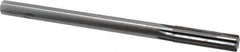 Made in USA - 0.6" Carbide-Tipped 6 Flute Chucking Reamer - Straight Flute, 9/16" Straight Shank, 2-1/4" Flute Length, 9" OAL - Exact Industrial Supply