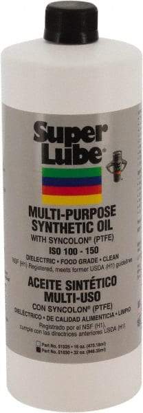 Synco Chemical - 1 Qt Bottle Synthetic Multi-Purpose Oil - -42.78 to 232.22°F, SAE 85W, ISO 150, 681.5 SUS at 40°C, Food Grade - Exact Industrial Supply