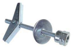 ITW Buildex - 3/8" Zinc-Plated Stainless Steel Vertical (End Drilled) Mount Threaded Rod Anchor - 5/8" Diam x 3" Long, 440 Lb Ultimate Pullout, For Use with Drywall - Exact Industrial Supply