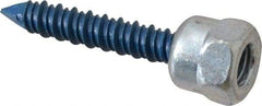 Buildex - 3/8" Zinc-Plated Steel Vertical (End Drilled) Mount Threaded Rod Anchor - 5/8" Diam x 1-1/2" Long, 2,810 Lb Ultimate Pullout, For Use with Concrete/Masonry - Exact Industrial Supply