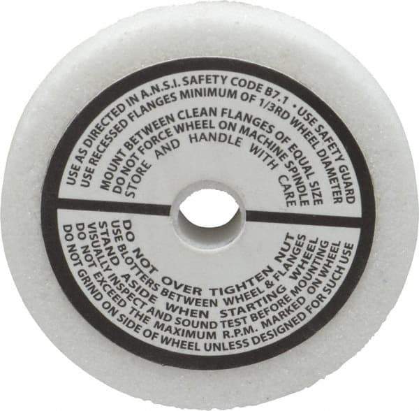 Grier Abrasives - 46 Grit Aluminum Oxide Type 1 Internal Grinding Wheel - 2-1/2" Diam x 3/8" Hole x 3/8" Thick, 12,987 Max RPM, Coarse Grade, J Hardness, Vitrified Bond - Exact Industrial Supply