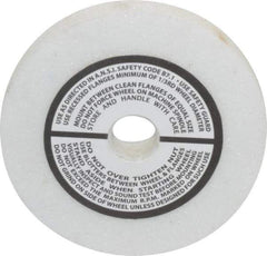 Grier Abrasives - 80 Grit Aluminum Oxide Type 1 Internal Grinding Wheel - 3" Diam x 1/2" Hole x 3/8" Thick, 10,823 Max RPM, Medium Grade, K Hardness, Vitrified Bond - Exact Industrial Supply