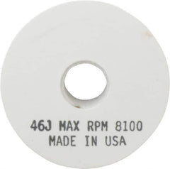 Grier Abrasives - 46 Grit Aluminum Oxide Type 1 Internal Grinding Wheel - 4" Diam x 1/2" Hole x 1/2" Thick, 8,100 Max RPM, Coarse Grade, J Hardness, Vitrified Bond - Exact Industrial Supply