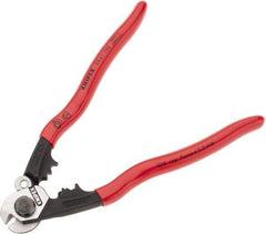 Knipex - 7-1/2" OAL, 1/4" Capacity, Cable Cutter - Ergo Dual Component Handle - Exact Industrial Supply