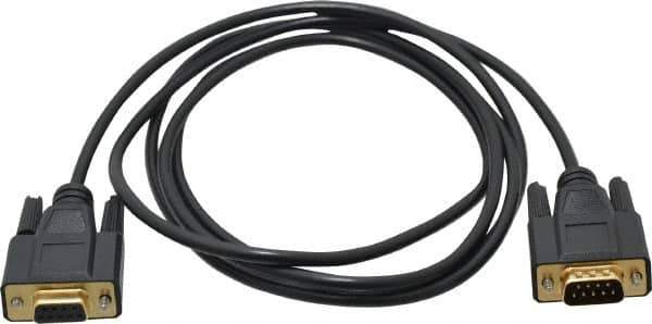 Tripp-Lite - 6' Long, DB9/DB9 Computer Cable - Black, Male x Female - Exact Industrial Supply