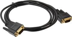 Tripp-Lite - 6' Long, HD15/HD15 Computer Cable - Black, Male x Male - Exact Industrial Supply