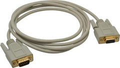 Tripp-Lite - 6' Long, DB9/DB9 Computer Cable - Gray, Male x Female - Exact Industrial Supply