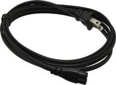 Tripp-Lite - 6' Long, NEMA 1-16P/IEC-320-C7 Computer Cable - Black, Male x Male - Exact Industrial Supply