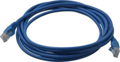 Tripp-Lite - Cat5e, 1 Wire, 350 MHz, Unshielded Network & Ethernet Cable - Blue, PVC, 10' OAL - Exact Industrial Supply